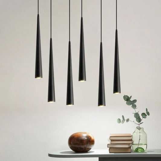 Pendant Lights Cone Long Tube Led