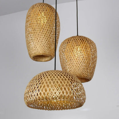 Bambooo Wood Pendant Lamp Ceiling